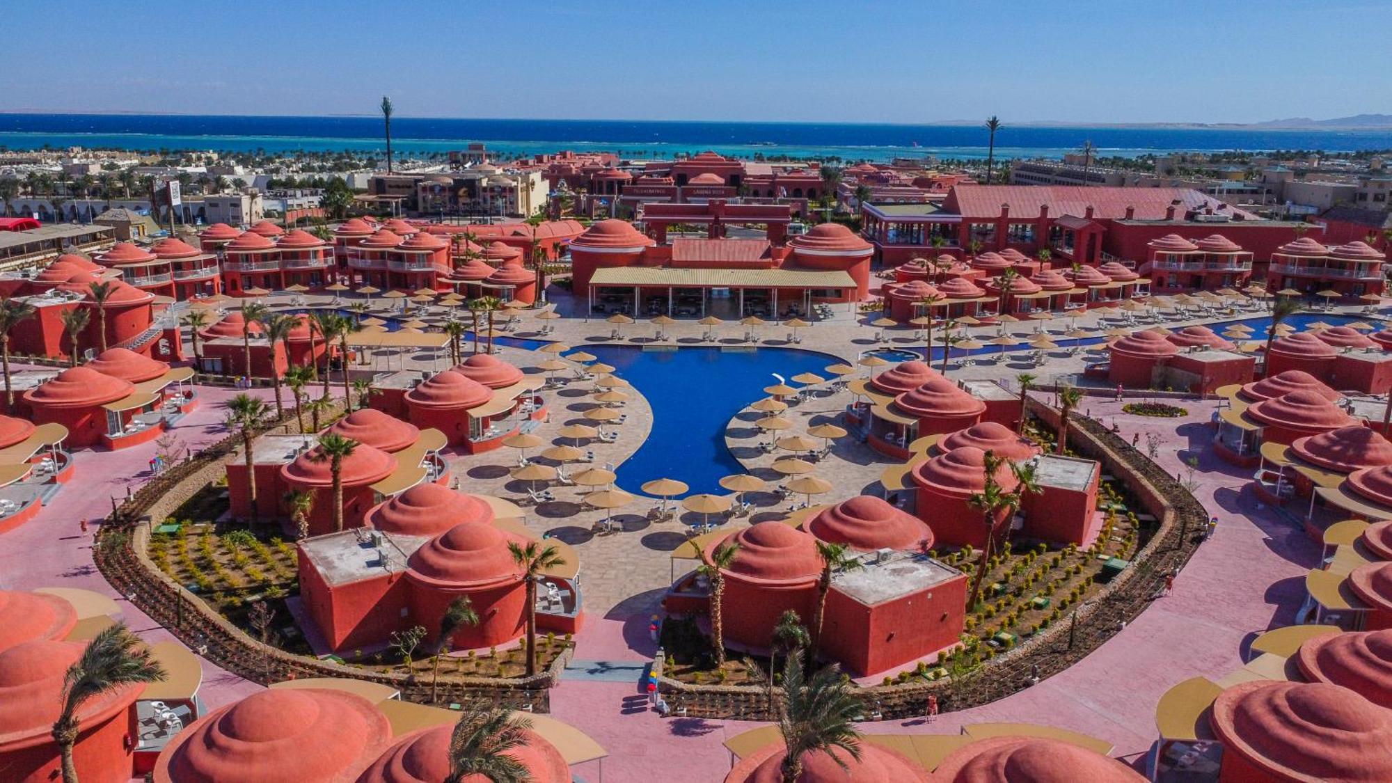 Pickalbatros Laguna Club Resort Sharm El Sheikh Dış mekan fotoğraf Aerial view of the resort